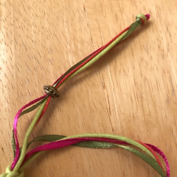 Macrame Anklet Handmade Bead Adjustable Boho VTG - Picture 6 of 8